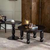 法式 古实木小茶几阳客台茶桌桌床头柜子LXI复小户型厅家具圆沙发