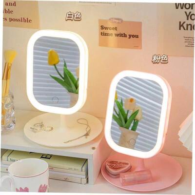 LED makeup mirror with lamp desktop fill light small mirror