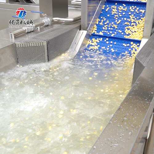 果蔬漂烫机 气泡清洗机 风干机 全自动玉米切割清洗漂烫生产线