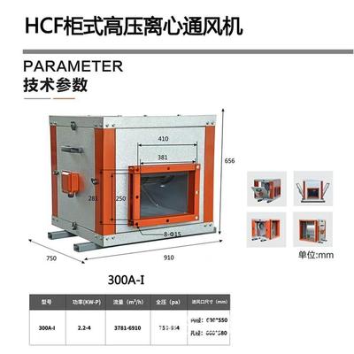 柜式柜离心风机JJD商用店饭房抽油烟风机高压厨排烟风机静音风通
