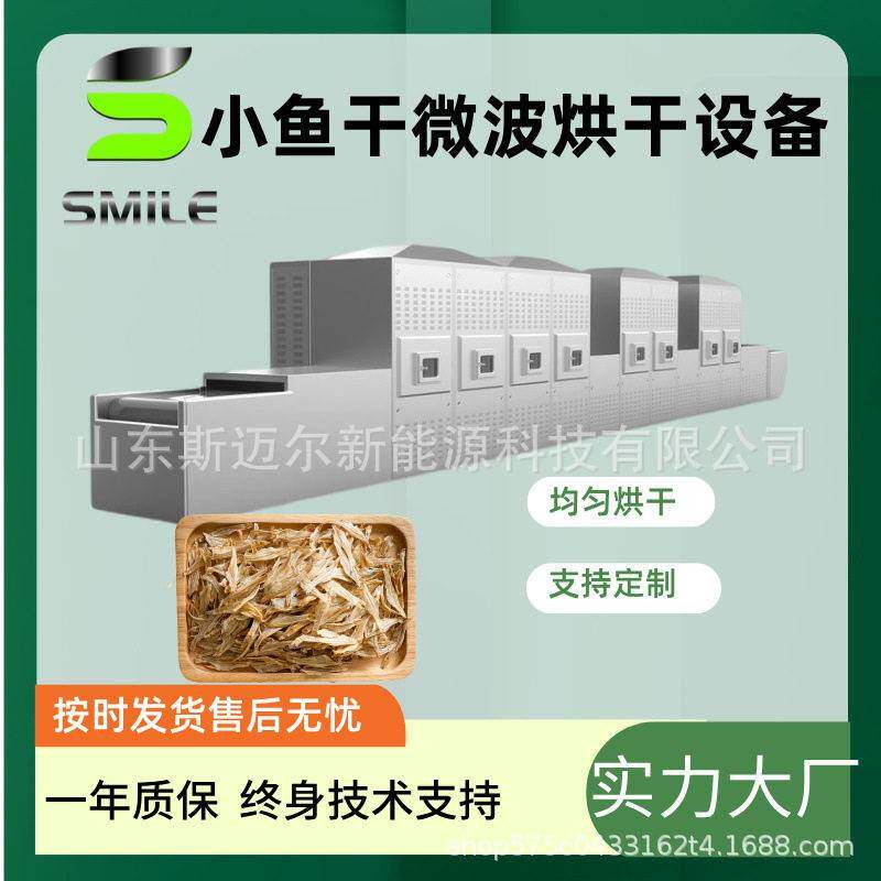 小鱼仔零食微波杀菌设备小鱼干烘干杀菌一体机虾干鱼片熟化设备
