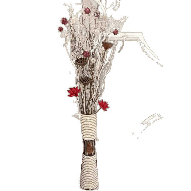 干枝龙树枝花干干花玄关橱窗落地柳天然客厅假隔断装饰摆件花