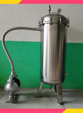 电咏漆袋式过滤器 涂装表面防锈漆渣过滤器 电泳漆隔膜泵过滤机
