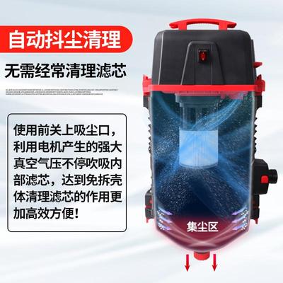 壁挂式吸尘器吸尘机挂墙壁式汽车洗车店美容店专用强力大功率商用