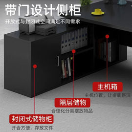 老板办公桌大班台总经理，办公桌现代简约主管，桌轻奢办公家具组合