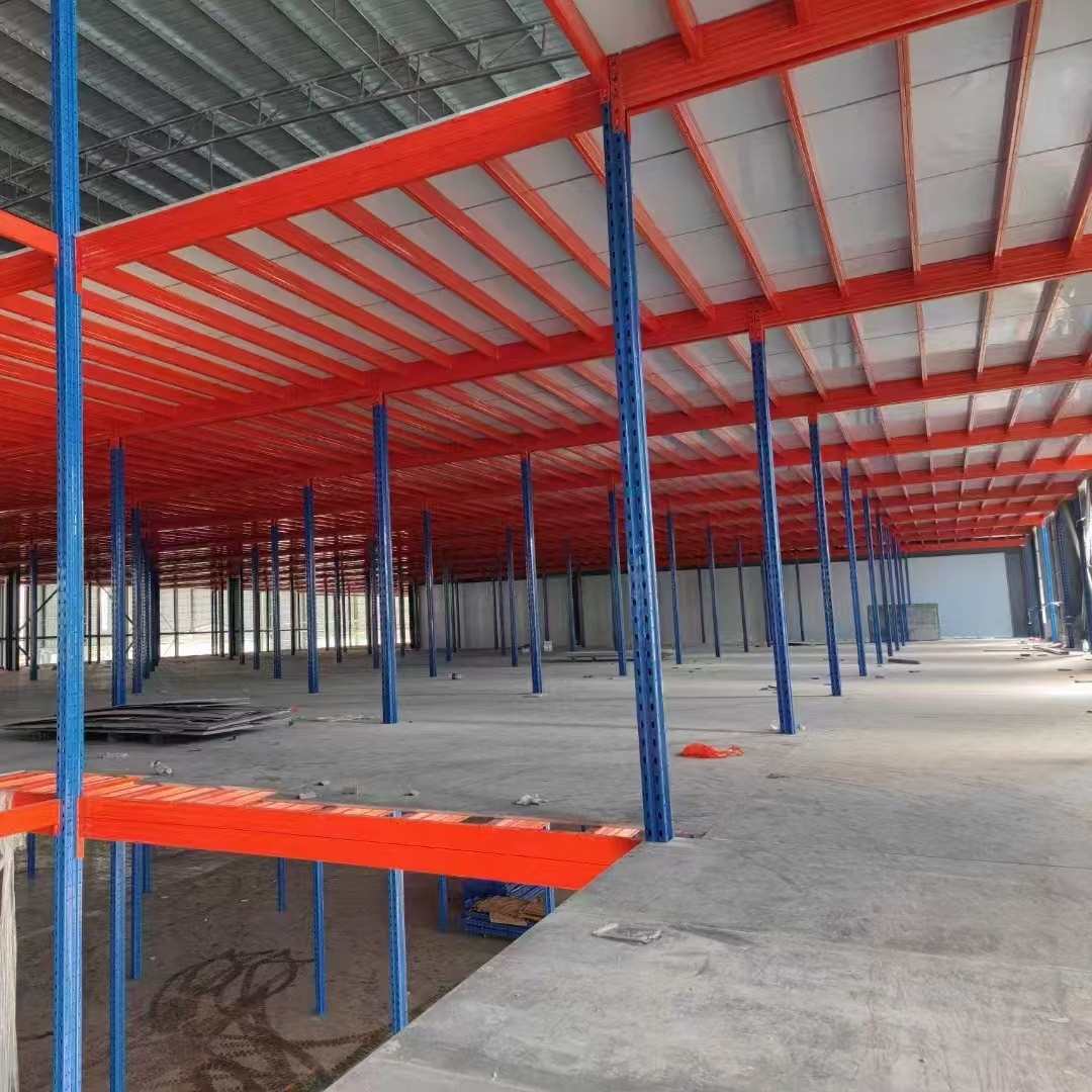 定制重型仓库二层阁楼平台货架搭建加厚钢结构阁楼隔层隔断免焊接