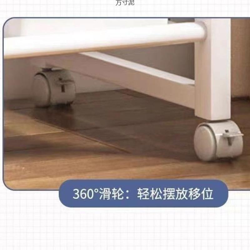 儿童书架家置物用架落地绘本架移动带轮宝宝见详情具收纳阅架玩读