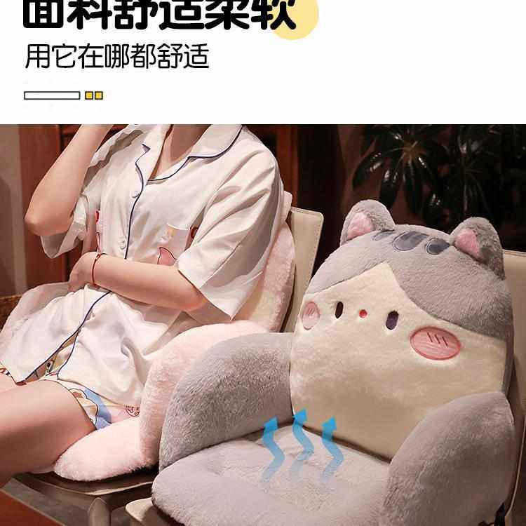 冬季办公室久坐护腰椅子靠背一体式坐垫屁垫靠垫座椅垫子宿舍坐靠,居家布艺,沙发套,淘宝优惠券,粉丝福利购,淘宝优惠卷