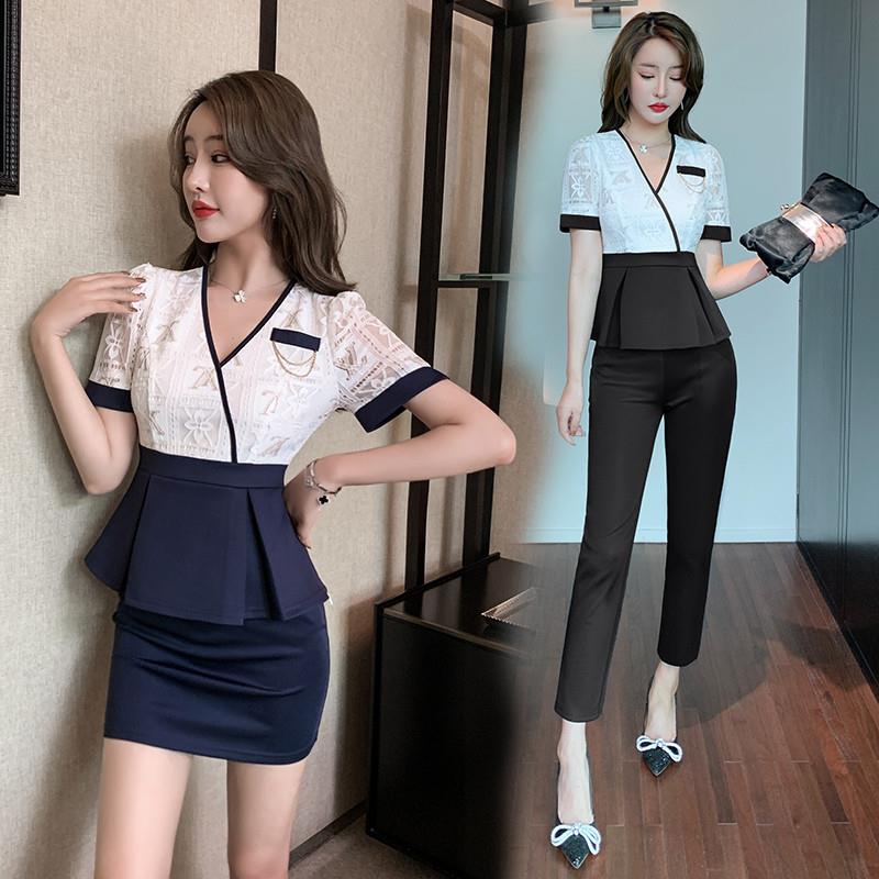 遮肚子显瘦技师工作服美容师足疗服装女桑拿足浴工装2022按摩工服