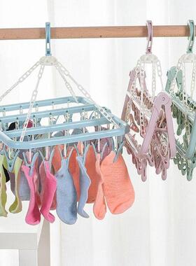 32-clip hanger multifunctional multi-head drying rack plasti