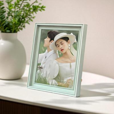 婚纱照洗照片做成相框挂墙高级感全家福摆台结婚相片打印放大制作