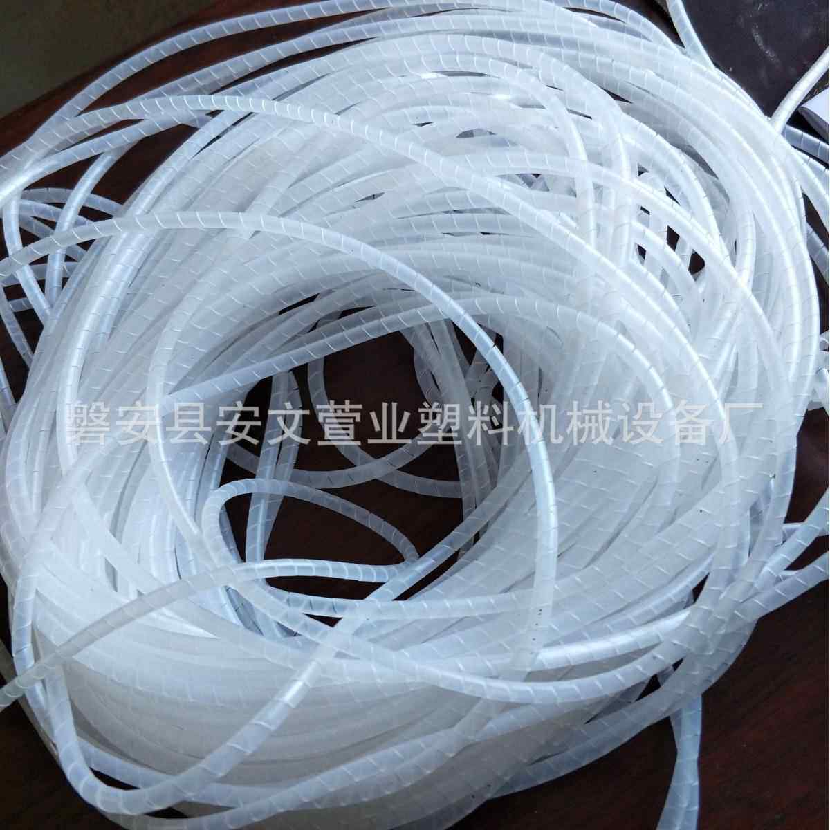 厂家直供2-80mm塑料绕线缠绕螺旋管 包线束线管机器缠绕管生产机