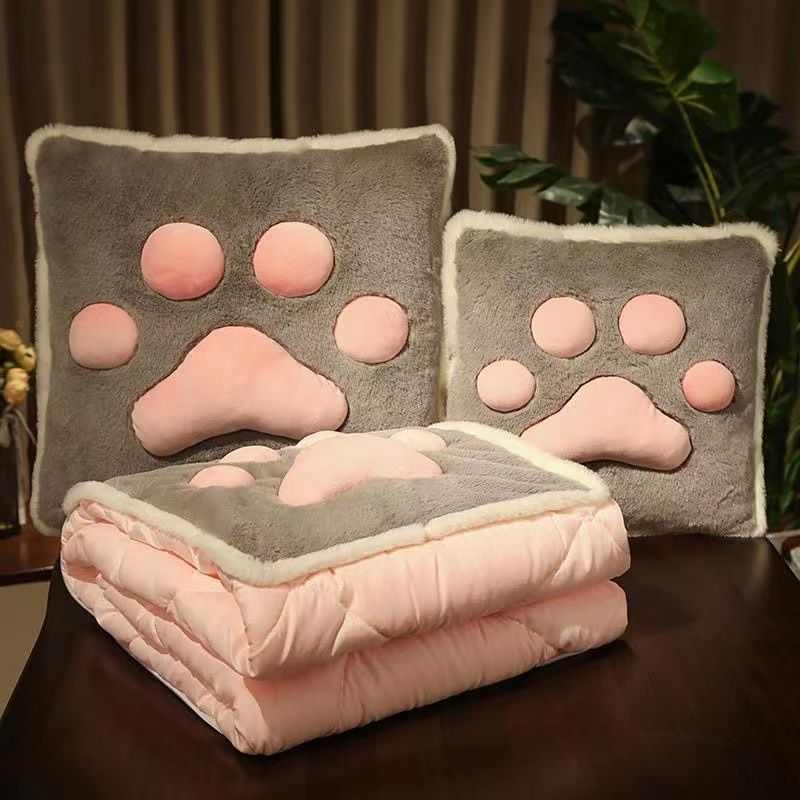 抱枕被子两用办公室折叠午睡枕头毯子二合一汽车沙发靠垫空调至哲