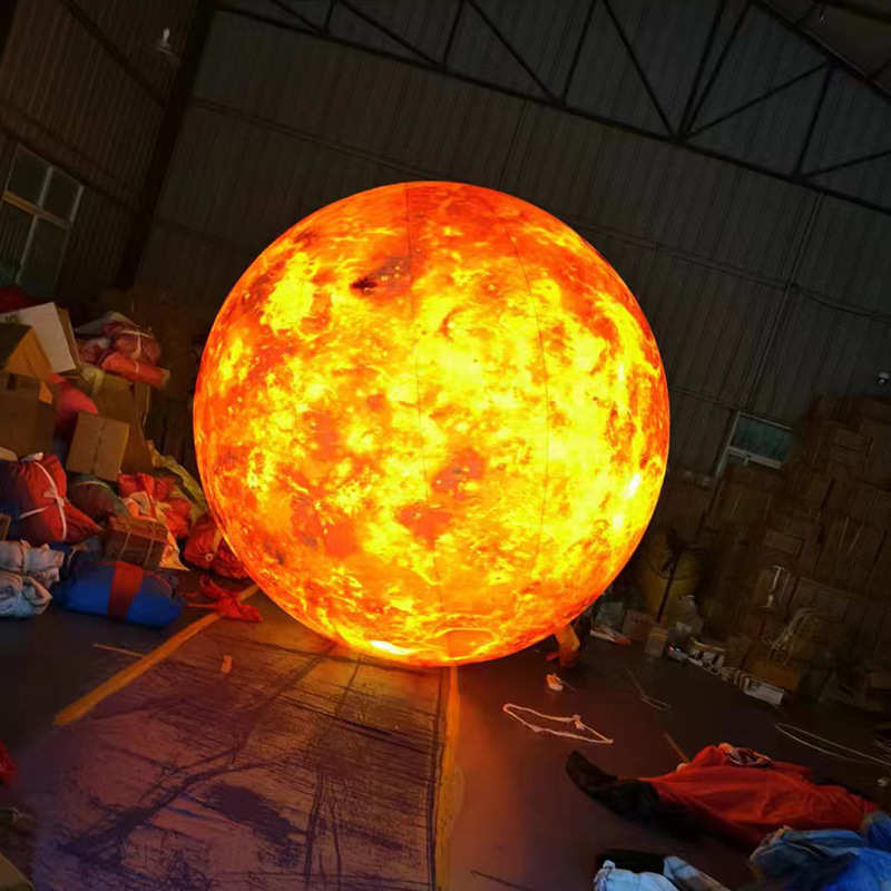 网红打卡充气星球美陈装置户外广告展览发光节日装饰充气模型定制