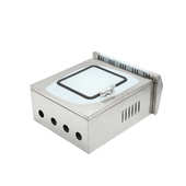 防雨 200箱室外门双层不锈钢不锈钢 箱箱500600配电仪表明装 挂壁