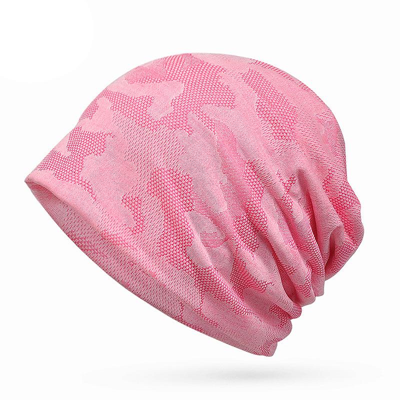 镂空透气套头女士头巾月子帽子