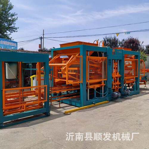 全自动液压混凝土空心砌块成型机矿渣水泥砖机械建筑垃圾制砖机