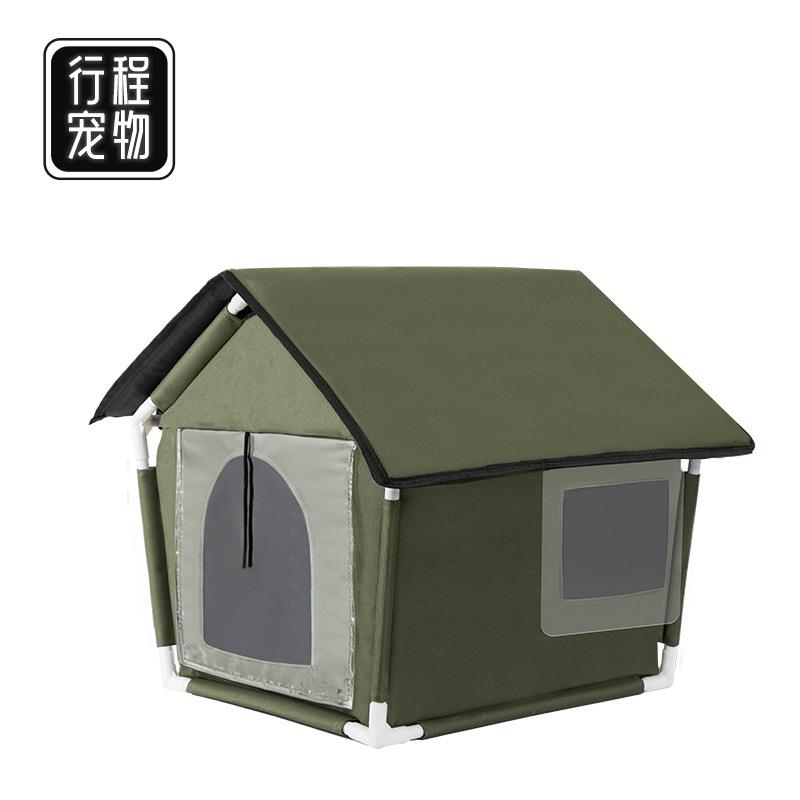 狗窝户外御寒防水防雨冬季保暖中小型犬躲避屋四季通用封闭式猫窝