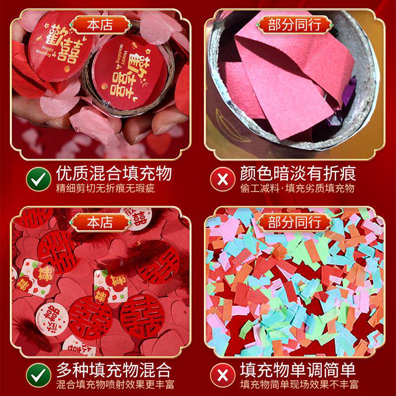 礼101炮手迁持婚礼礼花筒结婚业用品大全开工吉开大乔搬家庆典喷