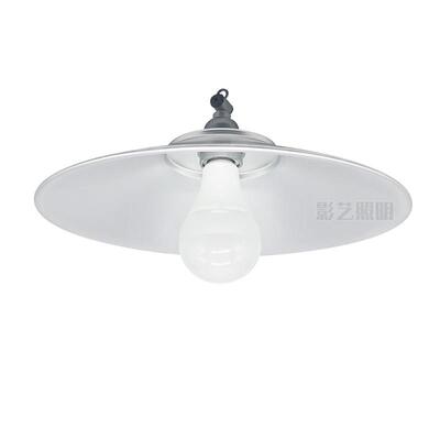 圆形防水聚光灯罩E27螺口LED吊灯头院子庭院露天家装防雨照明灯盘