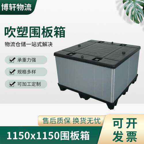 蜂窝围板箱1150x1150围板箱天地盖PP物流运输蜂窝板汽车围板箱
