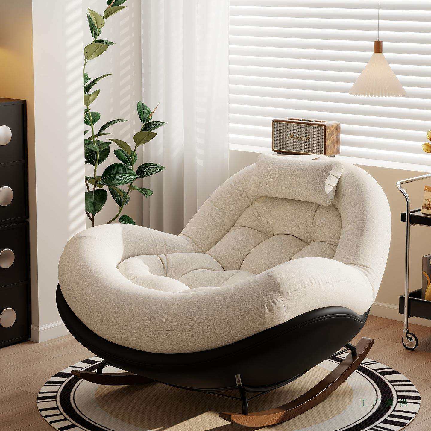 复古摇椅大人躺椅家用阳台休闲单人客厅2026新款懒人摇摇椅沙发椅