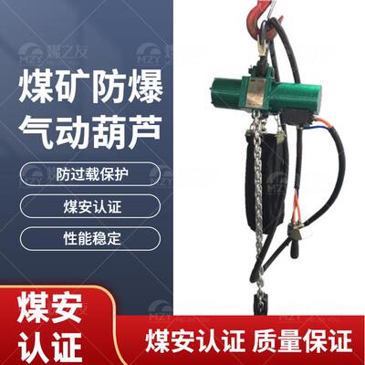 5吨 -10吨小体积煤矿用气动葫芦 矿用防爆HQ6环链葫芦 提升高度10