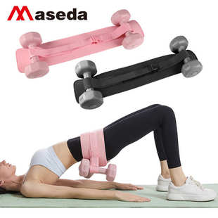 腰带哑铃杠铃负重腰带臀桥辅助带健身负重训练皮带臀部推力负重带