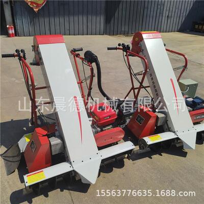 一米宽小麦水稻灌袋机汽油自走式双口袋装袋双档收谷机