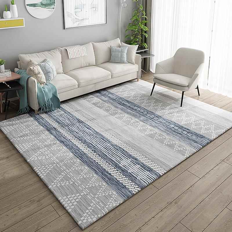 正品地毯茶现代简约北欧几何客发几毯家用房间地毯满铺厅卧室地沙