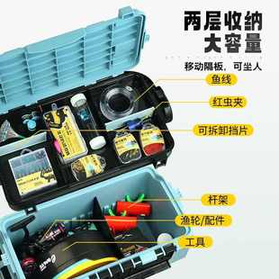 厂家批发冰钓箱多功能冬钓箱钓鱼箱配件收纳工具箱冰钓用品
