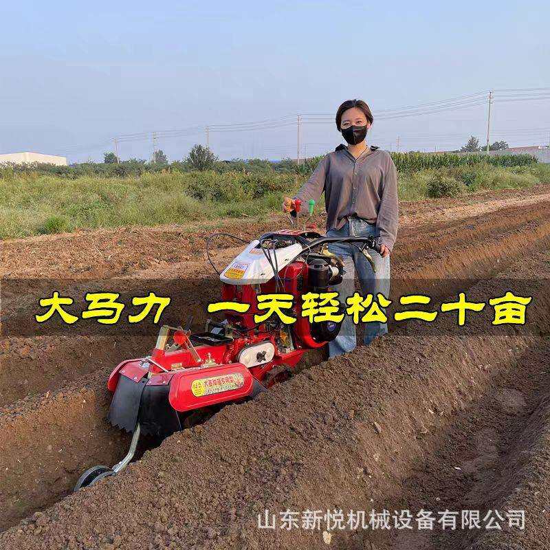 新农用田园管理机款自走GMG式葱大开沟培植土机便携式种开沟机