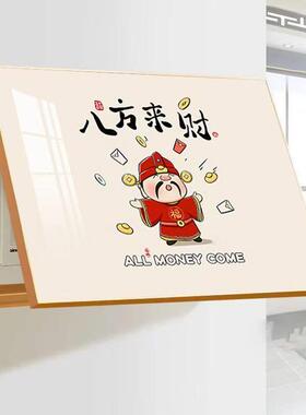 横版电表箱装饰画打孔配电箱电闸箱遮挡挂画财神开关盒电表盒壁画