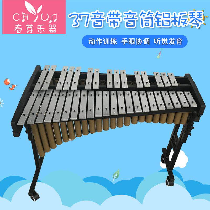 37音带音筒铝板琴音乐启蒙奥尔夫儿童启蒙打击乐器敲击琴手敲琴