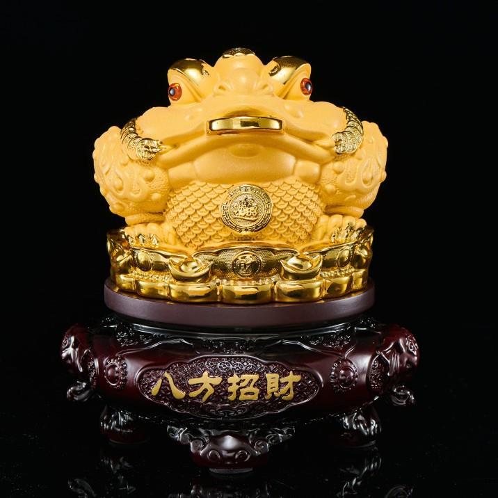 金蟾蜍发财开业酒柜摆件高级感纳福玄关博古架摆饰装饰品乔迁礼物