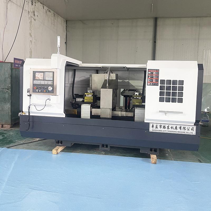 双主轴数控车床SCK-72同时加工一个工件同心度高加工精度好