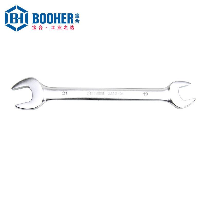 Booher宝合套装工具 10件全抛光双开口扳手组套 BH2200201
