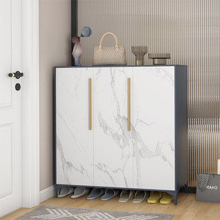 33n钢制鞋柜家用门口入户阳台玄关大容量储物柜鞋架带锁收纳防尘