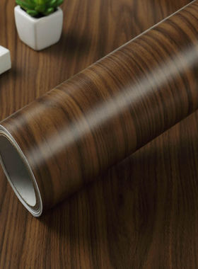 82n书桌软片加厚棕黑色自粘墙纸家具翻新衣柜波音贴纸木纹北美胡