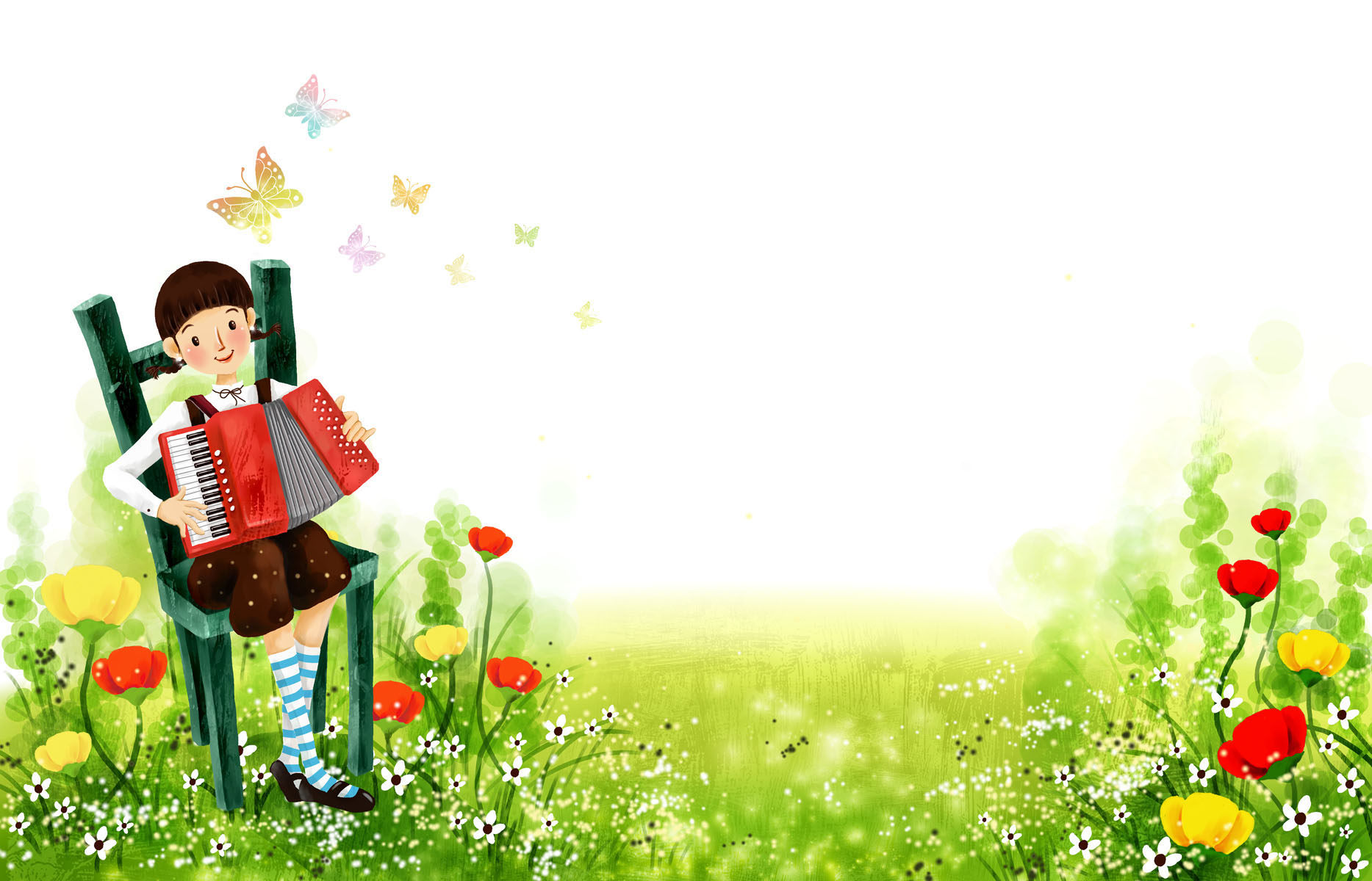 537海报印制海报展板素材126手风琴插画 个性定制