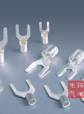 UT1-3 4 1.5-3 4 2.5-34U形叉形裸端子接线端子冷压接线端头
