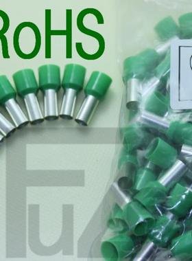 管型端子CE160012针型端子尼龙欧式 16平方绿色E16-12 100只/包