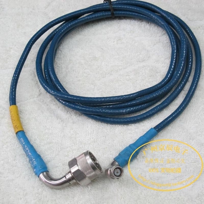 进口SUHNER 104PE SMA 弯公头转 N型弯公头 低损耗测试线 长1.5米