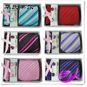 9.98元包邮 HUASHIDIER 华氏蒂尔 男士领带礼盒装 六件套
