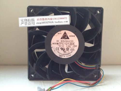台达 TFC1212DE 12V 3.9A 12038 12CM/厘米大风量超暴力散热风扇