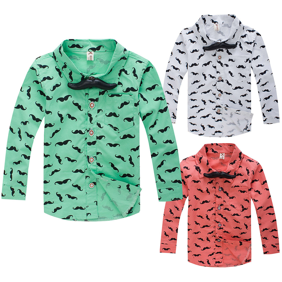 Chemise garcon à manche longue - Ref 2082131 Image 1