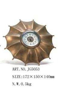 仿古 铜雨伞钟古典钟表时尚 欧式家居会所客厅装饰简约可爱静音