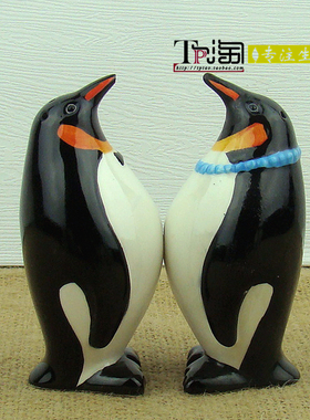 企鹅情侣卡通礼品创意摆件