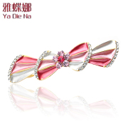 Ya na genuine loving Butterfly ornaments rhinestone Barrette clip spring clip hairpin D0241