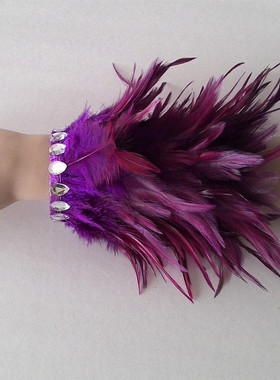 羽毛夜场舞台演出走秀配饰手环